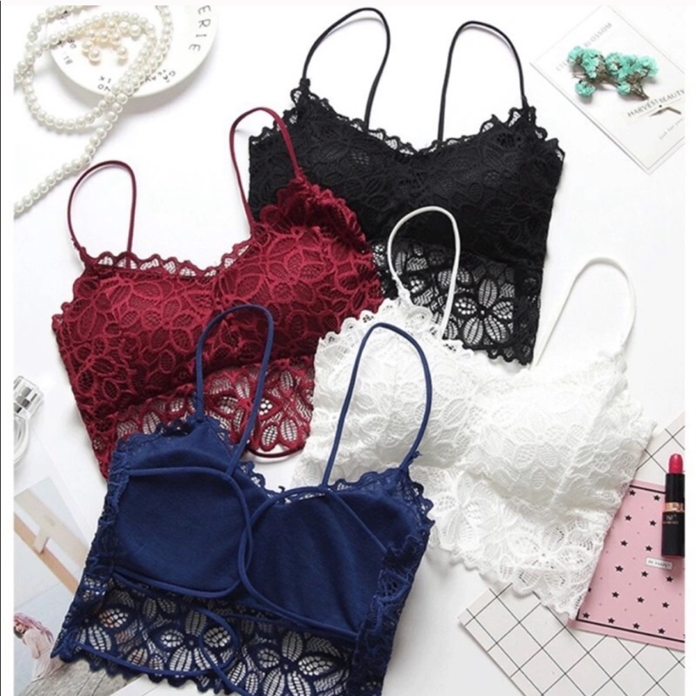 4 New Elyse Lace Bralettes